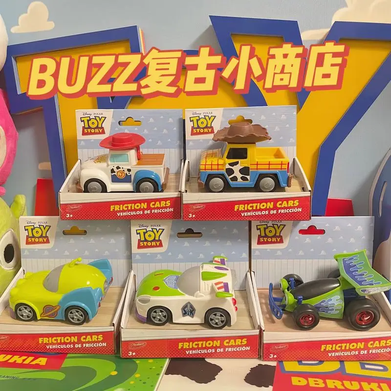 รถของเล่นดิสนีย์ ทอย สตอรี่ บัซ ไลท์เยียร์ วู้ดดี้ เจสซี่ เร็กซ์ เอเลี่ยน โมเดลการ์ตูน รถแบบดึงถอยหลัง ล้อหมุนอิสระ ของเล่นสะสมสำหรับเด็ก ของขวัญสำหรับเด็ก