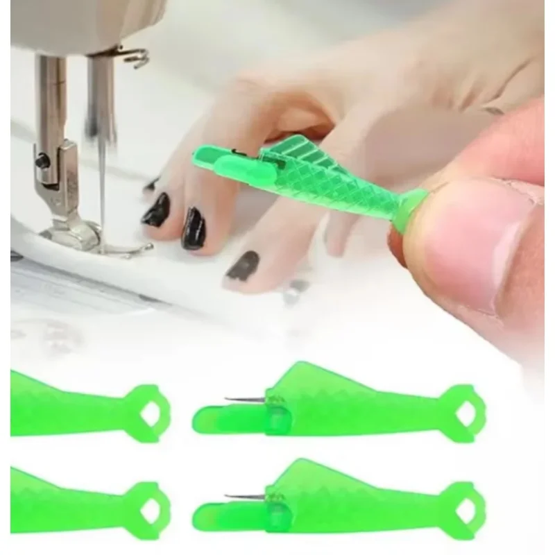10pcs Fish Shaped Automatic Needle Threader for Quick Sewing & Hand Embroidery Floss Easy to Use DIY Tool with Lanyard