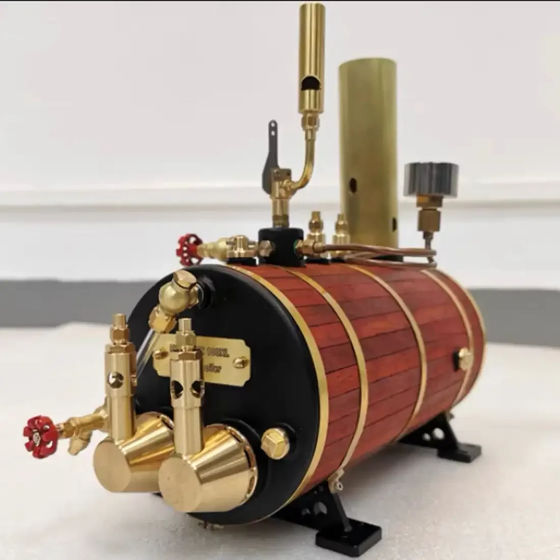 NF KACIO Horizontal Boiler Steam Engine Model Brass Retro Accessories WS100XL 1000mL Boiler for 1.2m Model Ship Steam Engine
