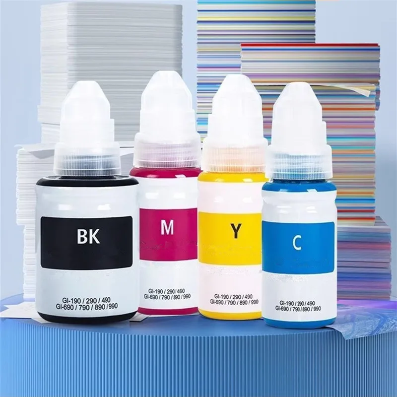 GI490 GI790 GI890 Refill Dye Ink For Canon GI-490 GI-790 GI-890 For Pixma G1000 G1100 G1400 G2000 G2100 G2400 G3000 G3400 G4000