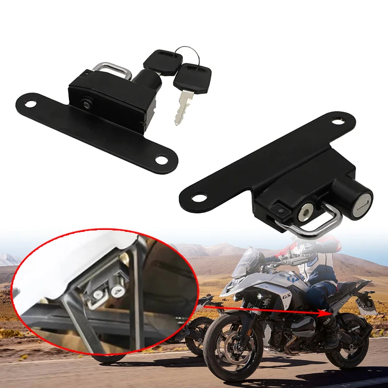 

R1300GS металлический крючок для шлема, подходит для BMW R 1300 GS GS1300 2023-2025, аксессуары для мотоциклов, боковой противоугонный замок для шлема