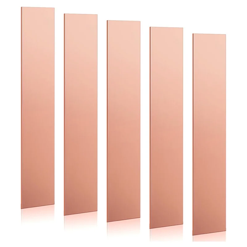 

【A87T】Copper For Plating Electrode Strip(0.04" X 1" X 6")- 5-Pack Of 99.995% Pure Copper Anode Sheets For Electroplating