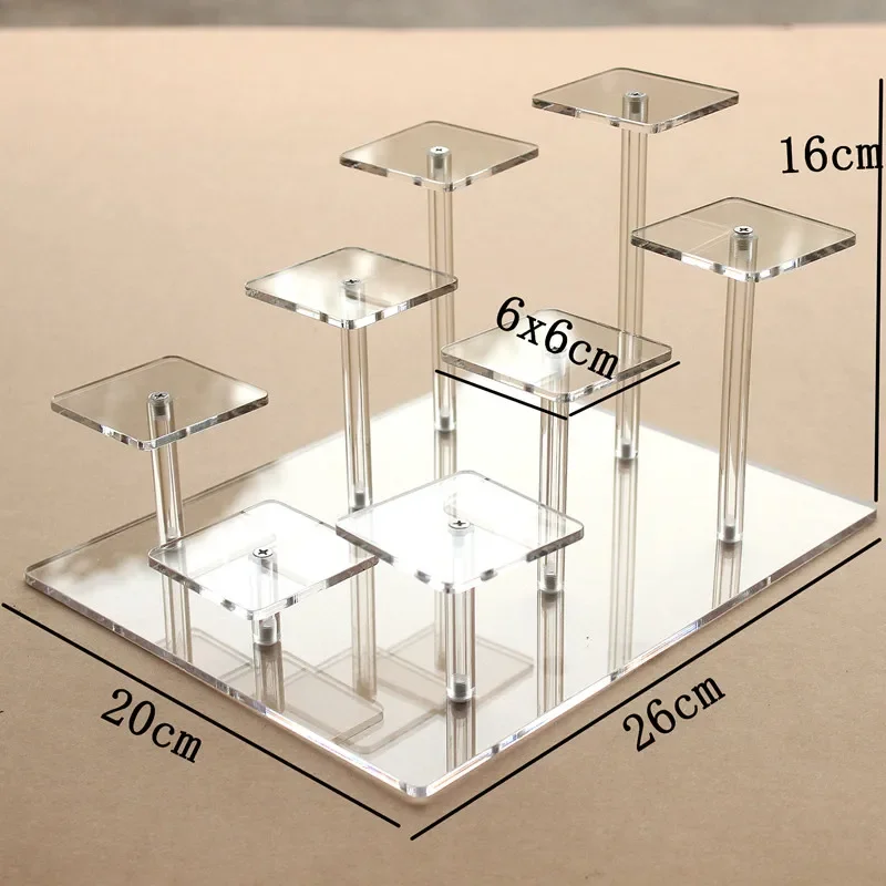 yes8 Tier Transparent Acrylic Display Stand For Action Figures, Anime Models, Blind Boxes, Perfumes,And Cosmetics Storage Rack