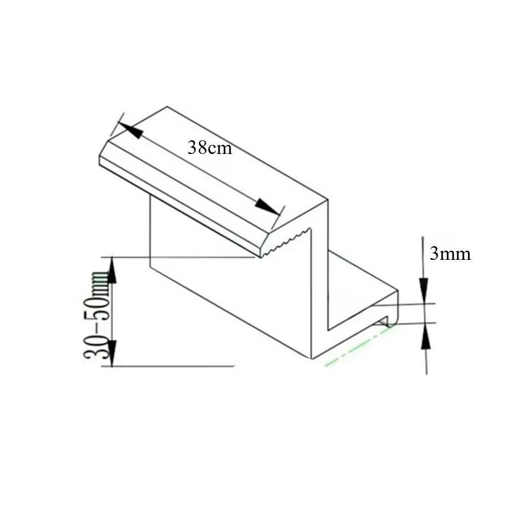 Solar Photovoltaic Bracket, Aluminum Alloy Clamp for Solar Module, Solar Panel, Racking Mounts Accessories, PV End Clamp, 10Pcs image 6