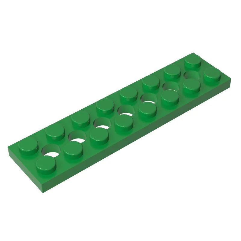 10 Stück 3738 Platte 2 x 8 mit 7 Löchern Bausteine Sammlungen Modulare Spielzeuge für Technische MOC DIY Geschenk-Bausteine – Detail 4