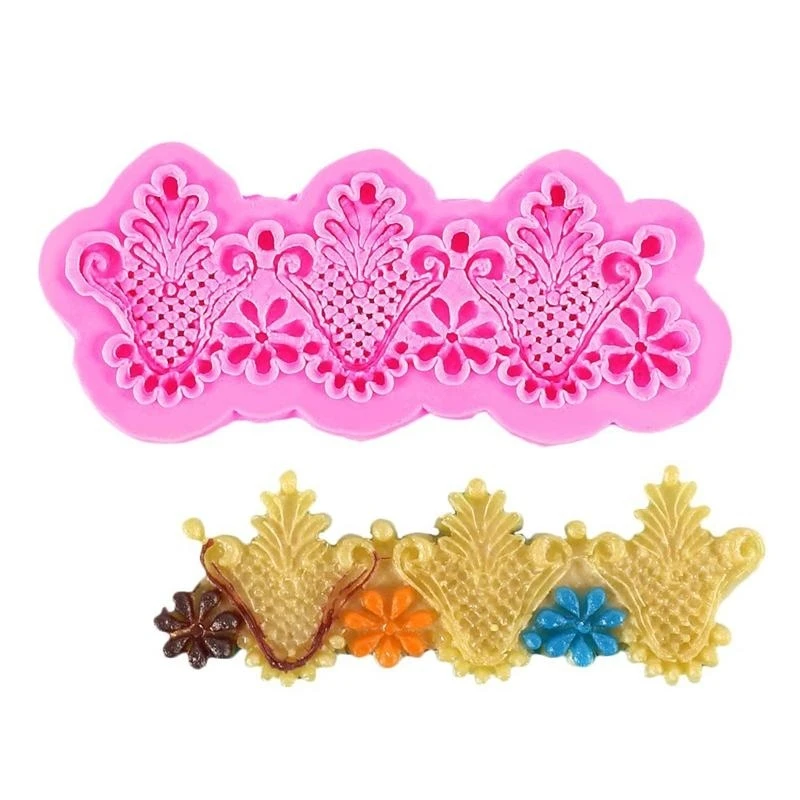 

H7BF Silicone Molds Cake Lace Baking Accessories Baking Tools for DIY Baking 2 Colors
