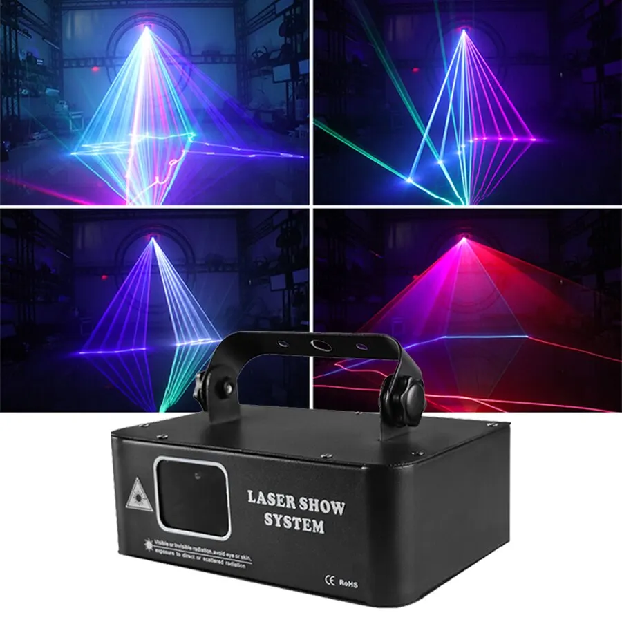 RGB Laser 500MW Beam Line Scanner Projector DMX Professionele Disco DJ Wedding Party Bar Club Stage Licht