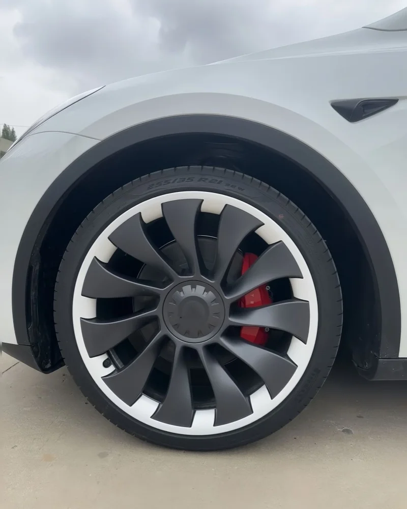 4PCS 20/21-Zoll Rad Schutzhülle Hohe Leistung Radnabe Schutz Ring Vollrand Abdeckung für Tesla Modell Y Zubehör – Detail 10