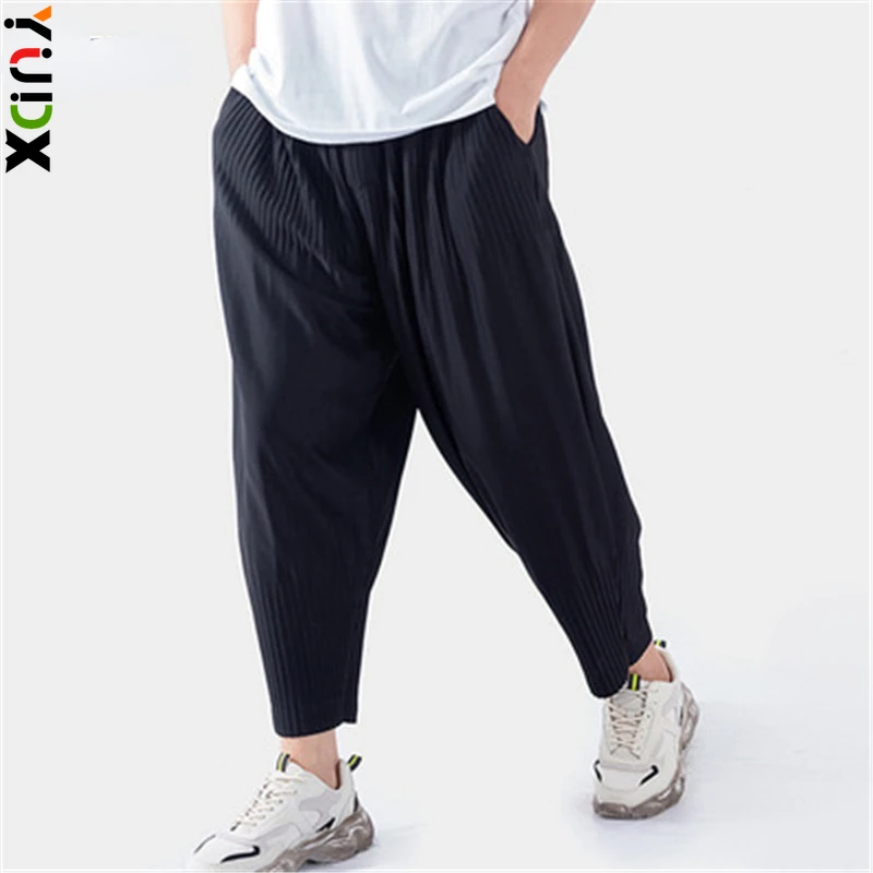 

YUDX Miyake pleated wide-leg harem casual pants loose casual sports pants breathable low-crotch pants trend 2023 spring autumn