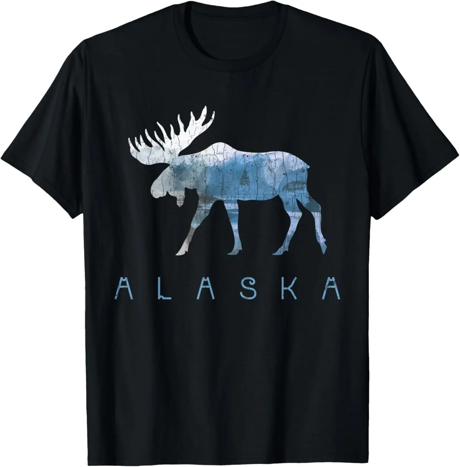 Camiseta Alaska Moose Animal Camiseta engraçada para presente