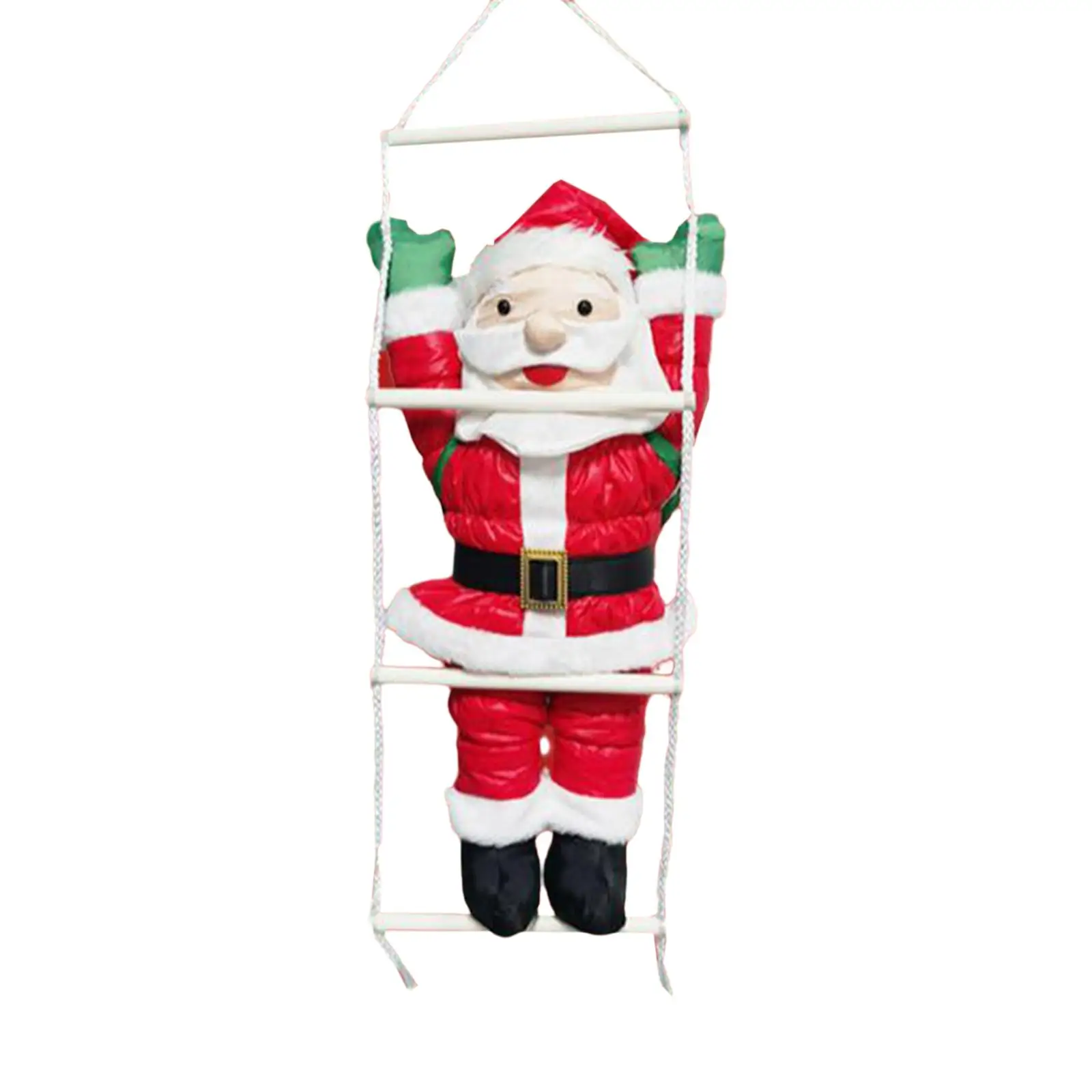 Hanging Ladder Climbing Santa Claus Santa Claus Figure Xmas Tree Christmas Doll Figurine for Festivals Wall