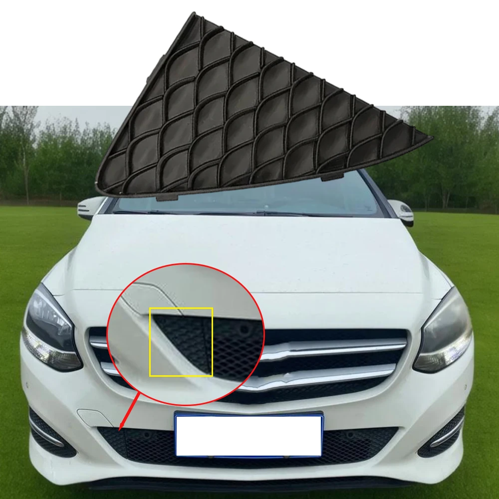 Front Right Side Bumper Towing Hook Cover Mesh Grille for Mercedes-Benz B Class W246 B180 B200 B220 2014-2019 2468852422