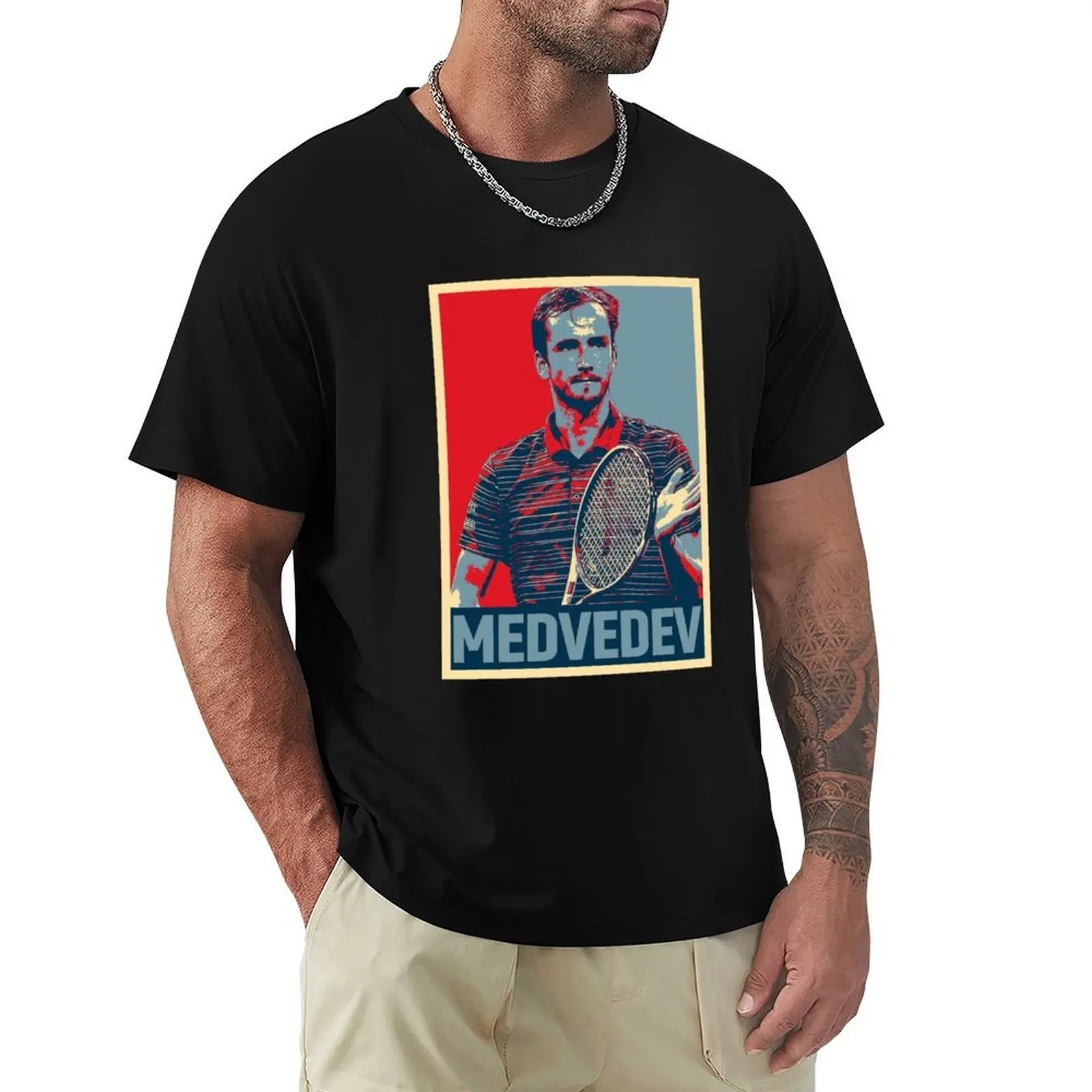 

Daniil Medvedev Hope Poster T-Shirt oversized graphic tee vintage anime shirt mens t shirt