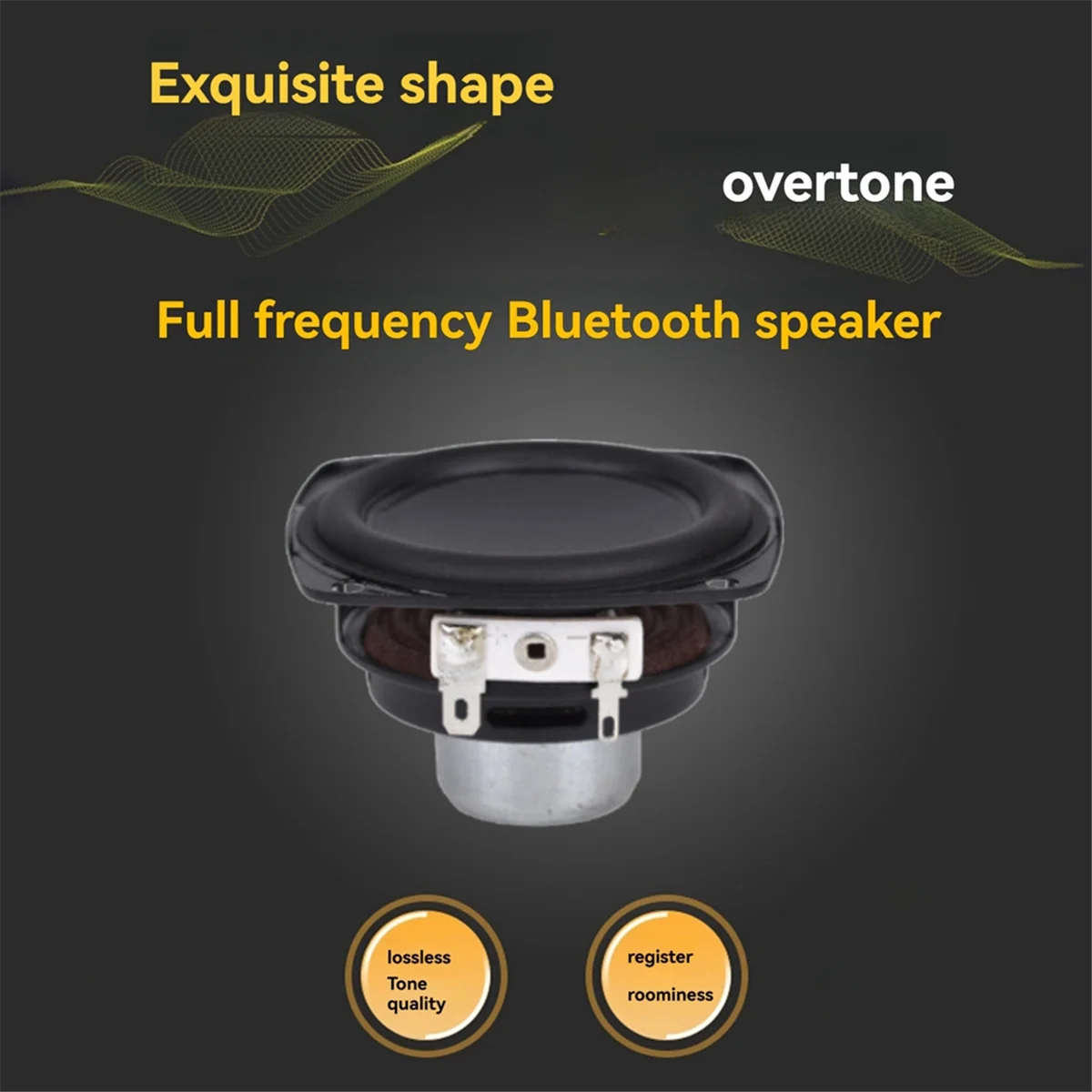 L77A 2Pcs 2.75 Inch 70.6mm Mid Speaker 4Ω15W Dual Magnetic Bluetooth Speaker Long Stroke Rubber Edge