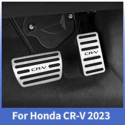 Для Honda CR-V 2023, педаль акселератора, новая задняя педаль CRV без перфорации, металлическая педаль, внутренние молдинги, аксессуары для педалей