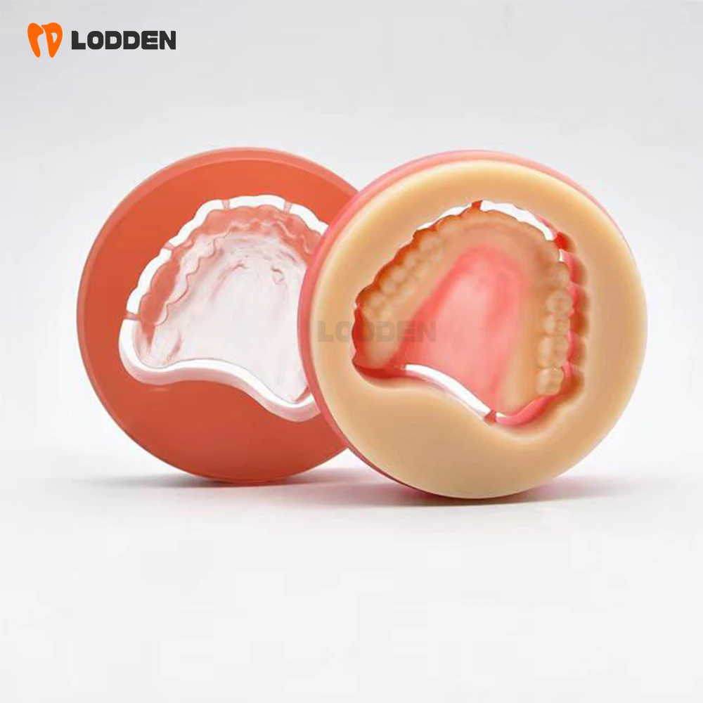 Dental Doppelschicht PMMA Disc 98*25/30/40mm ROSA 2S 3S + VITA 16 farben Dental Bilayer PMMA Blöcke Volle Krone Abnehmbare Prothese – Detail 3