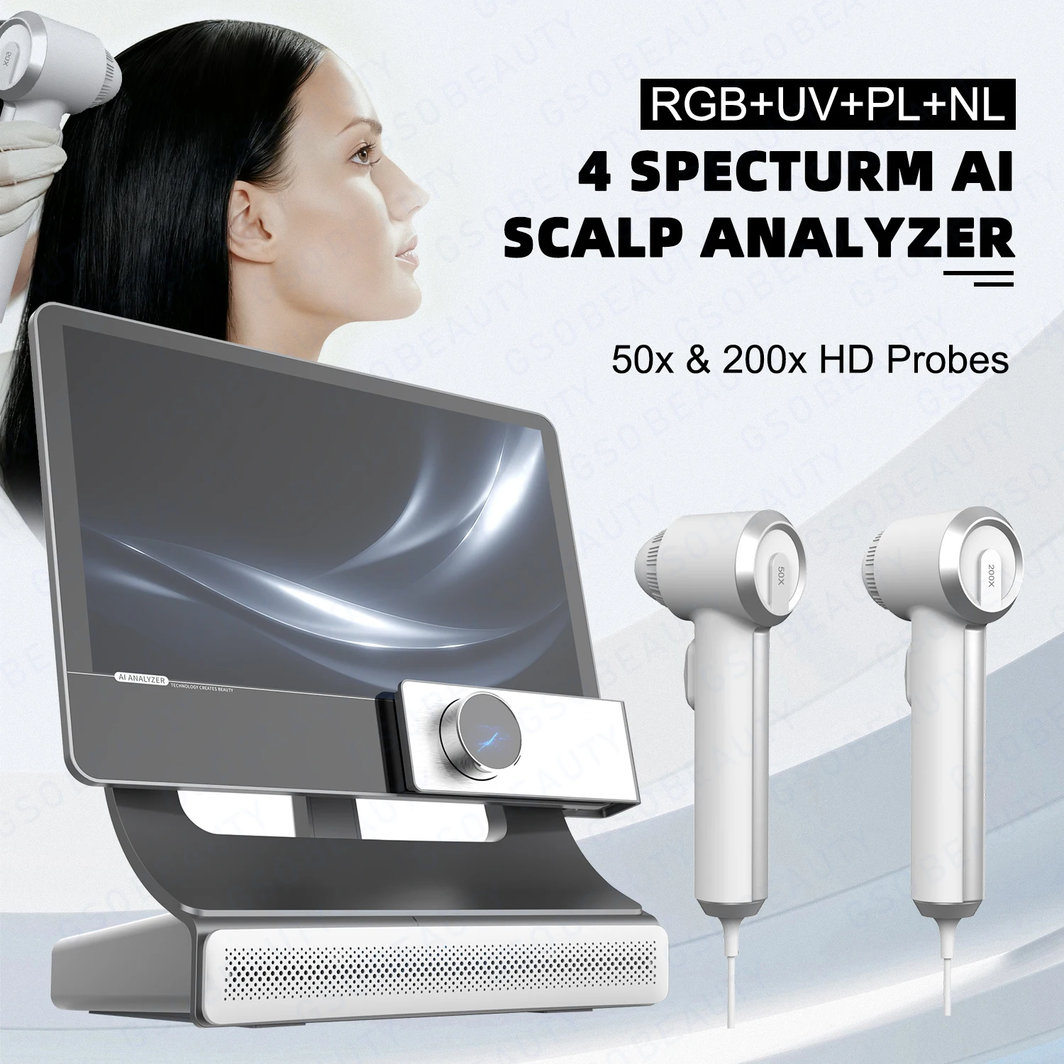 

2026 Newest Arrival 2 In 1 Scalp Therapy Machine Scalp Analyzer Hair Follicle Testing Analysis Magnifier UV Skin Analyzer Skin C