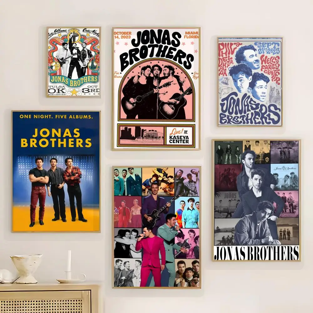 Musik - J-JonasBrotherss Poster, Wandkunstdruck, Poster für Wohnzimmer, Schlafzimmer, Heimdekoration