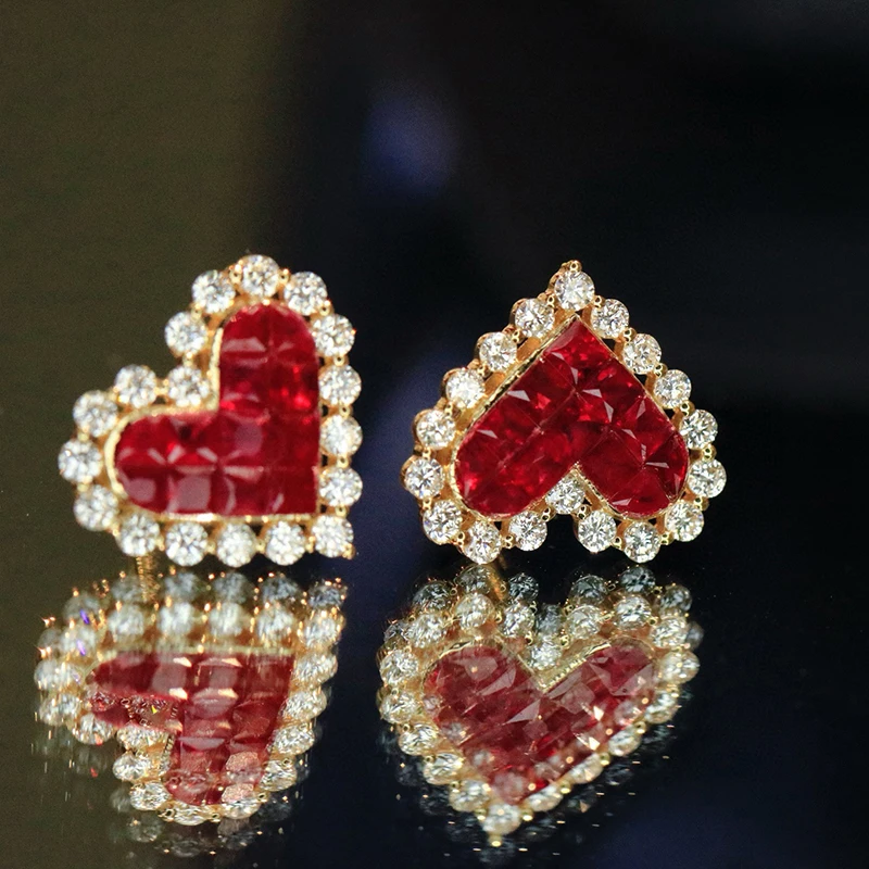Серьги-гвоздики Aazuo из 100% – обзор и цена Diamond Stud Earrings