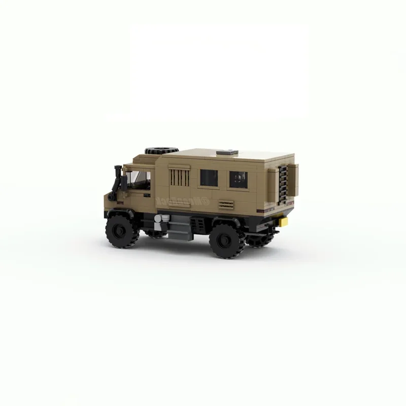 All Terrain RV MOC Genuine Authorization Moonrock Unimog U4000 Building Blocks Model Car Bricks Toy For Children Birthday Gift