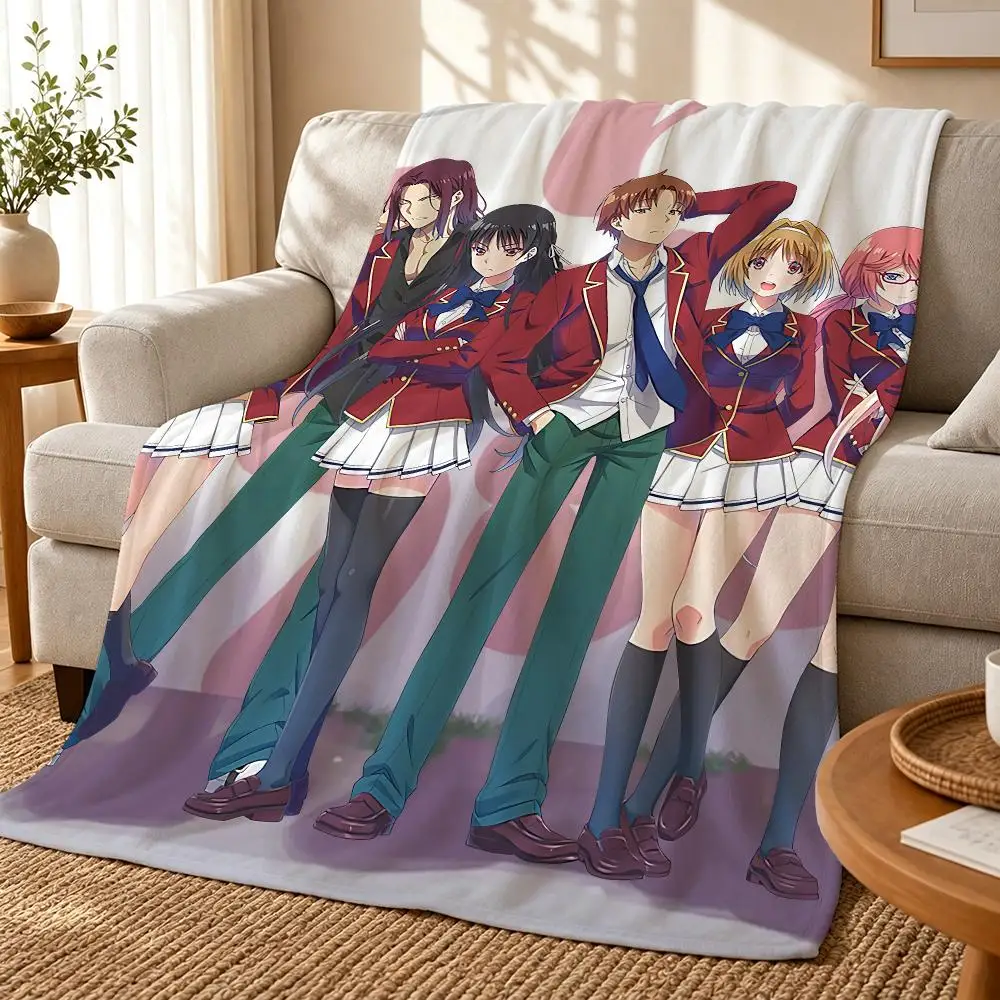 Classroom Of The Elite anime Throw 240g flannel blanket, suitable for sofas, beds, offices, exquisite gift blankets