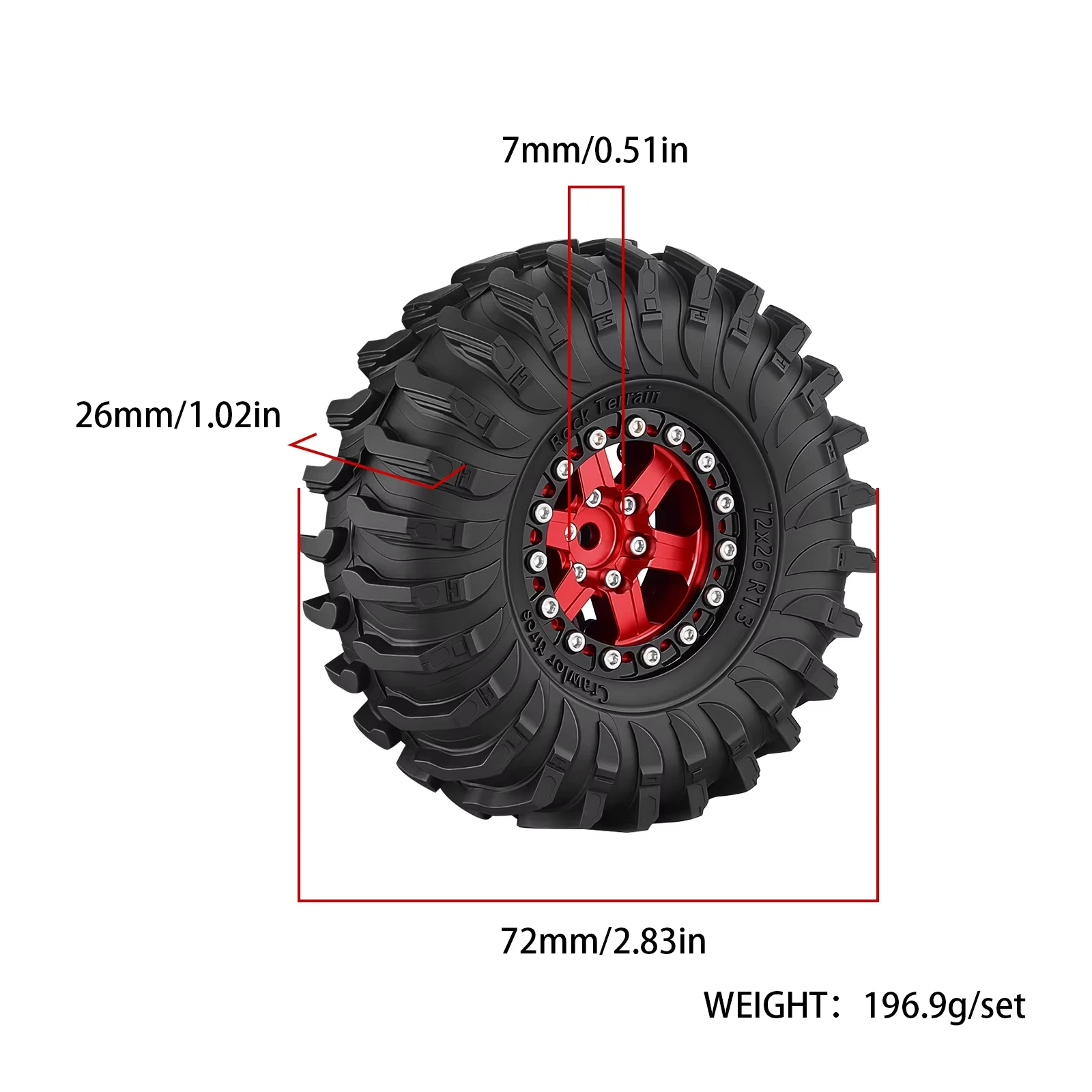 4PCS 72mm 1.3