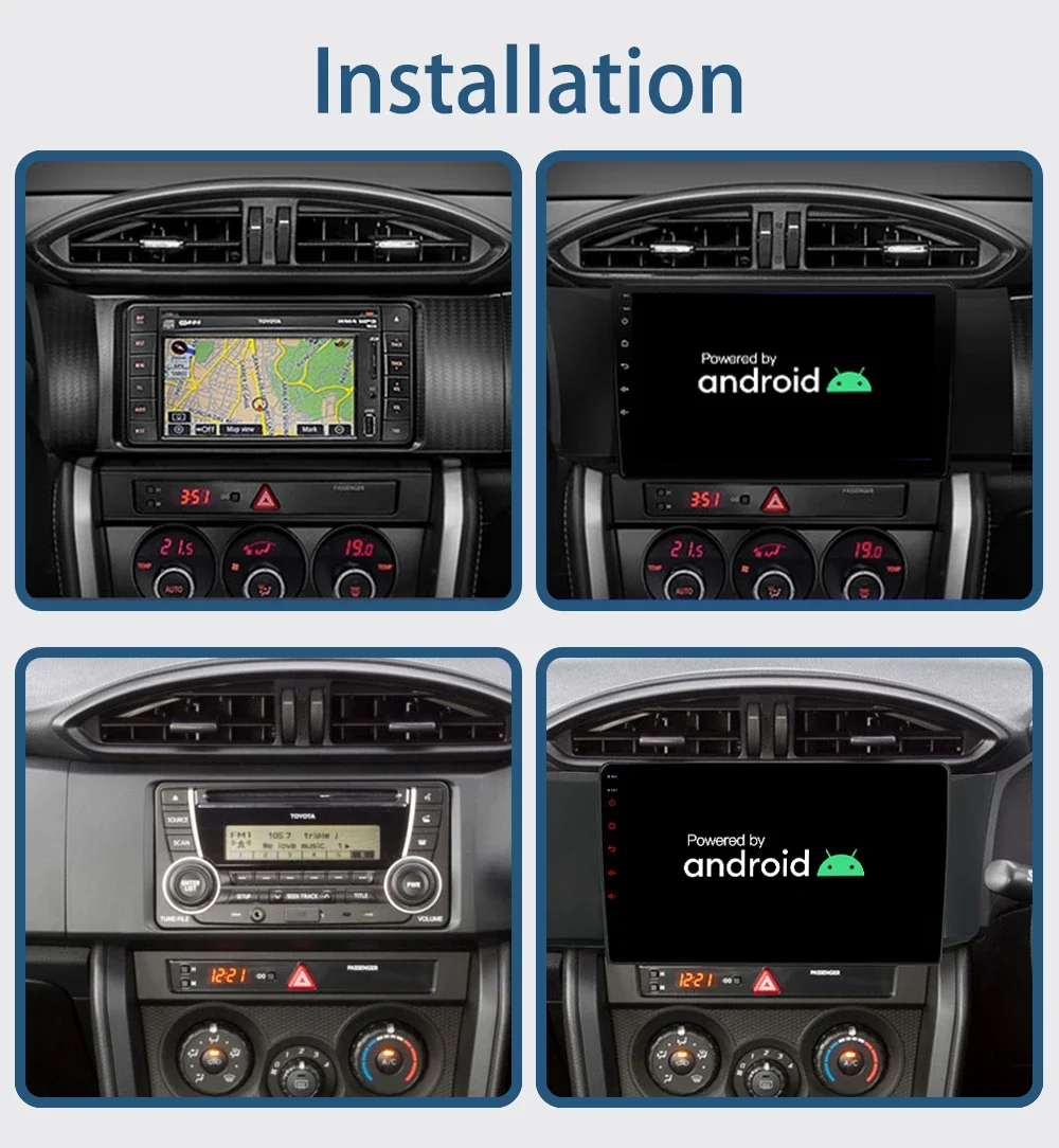 Android 13 For Toyota GT 86 For Subaru BRZ 2012 - 2016 IPS Screen Car Radio Audio Multimedia Player Wireless Carplay Auto BT