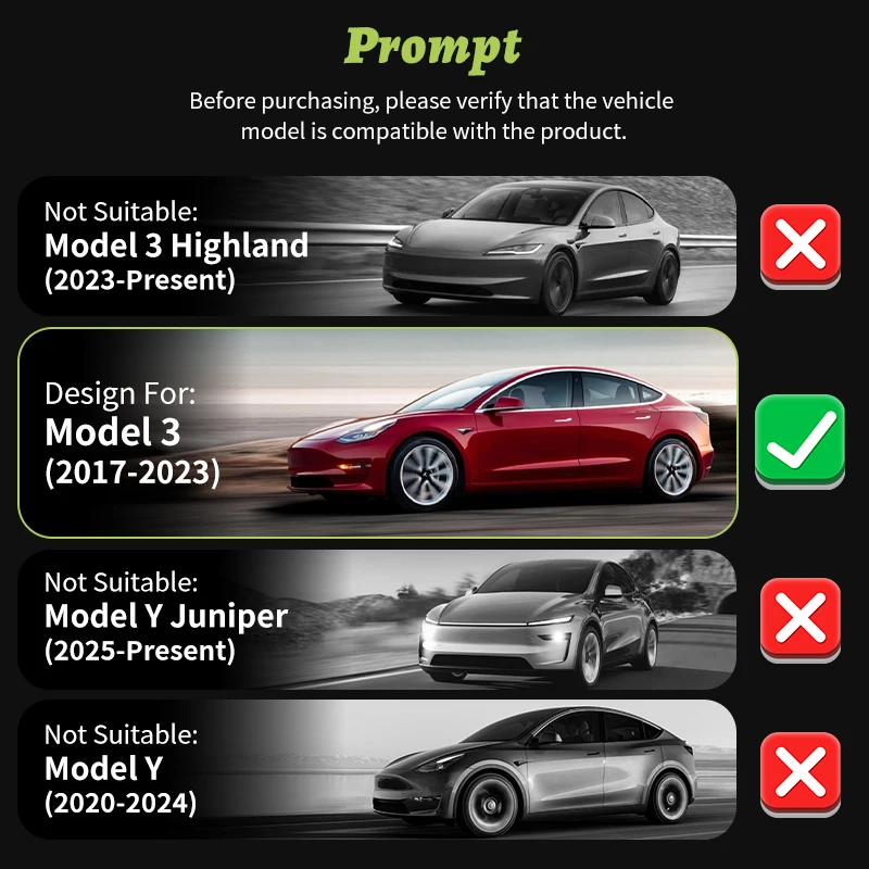 مجموعة 4 أغطية عجلات بتصميم العنكبوت 18 إنش لتسلا موديل 3 (2017–2023) – مخصصة فقط لموديل 3