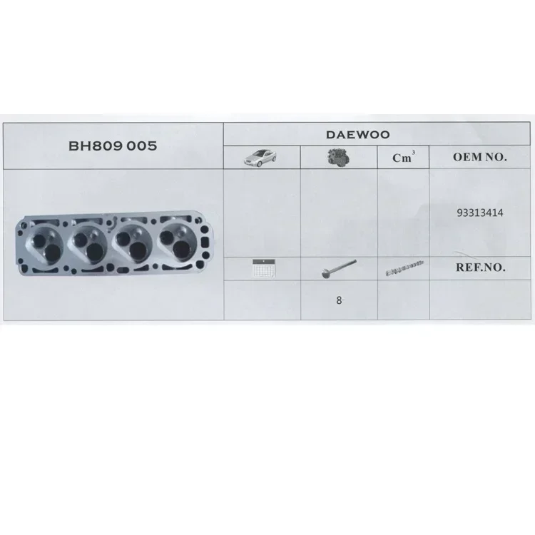 حار بيع رأس اسطوانة المحرك لرقم OEM. 93313414 رخيصة وجميلة