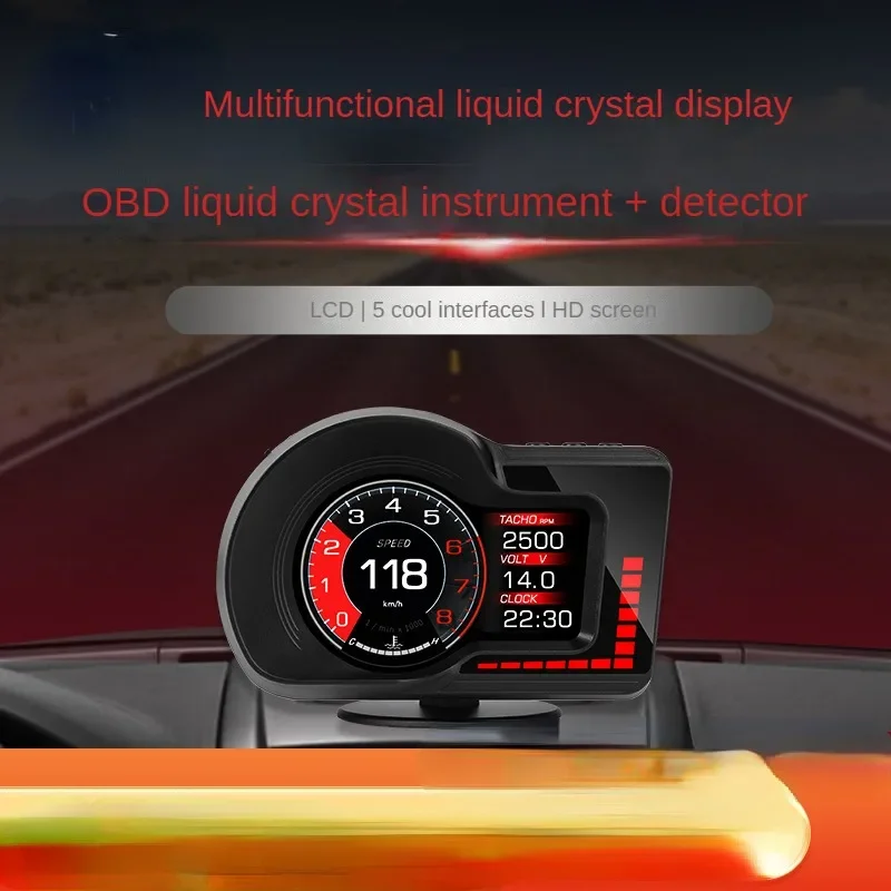 

Car HUD Head-up Display Car OBD Multi-Function Three-in-One LCD Detection Dashboard GPS Vehicle Speed Display