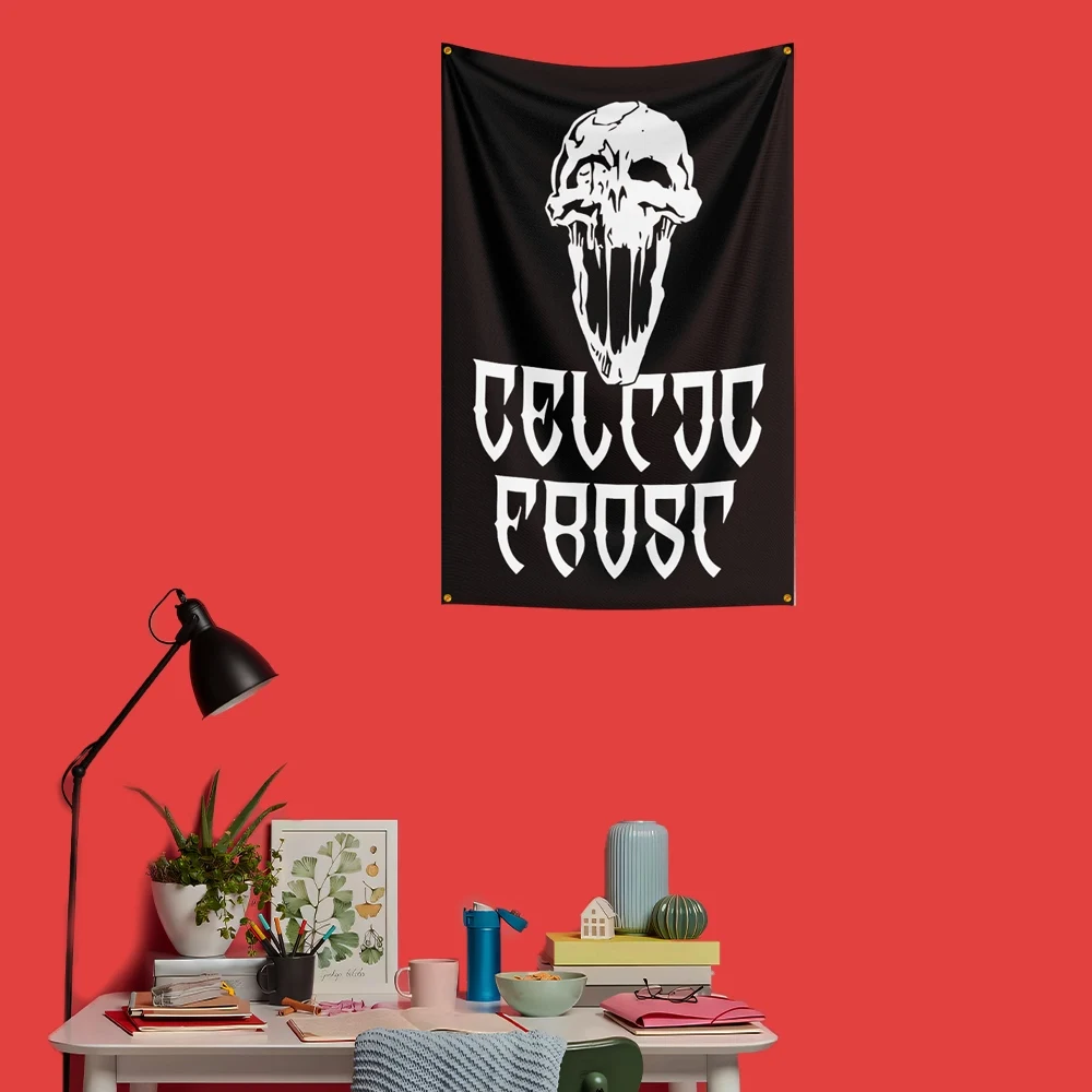 Celtic Frost Inspired Rock Music Flag 3x5 FT 90x150cm Polyester Decorative Banner Tapestry For Music