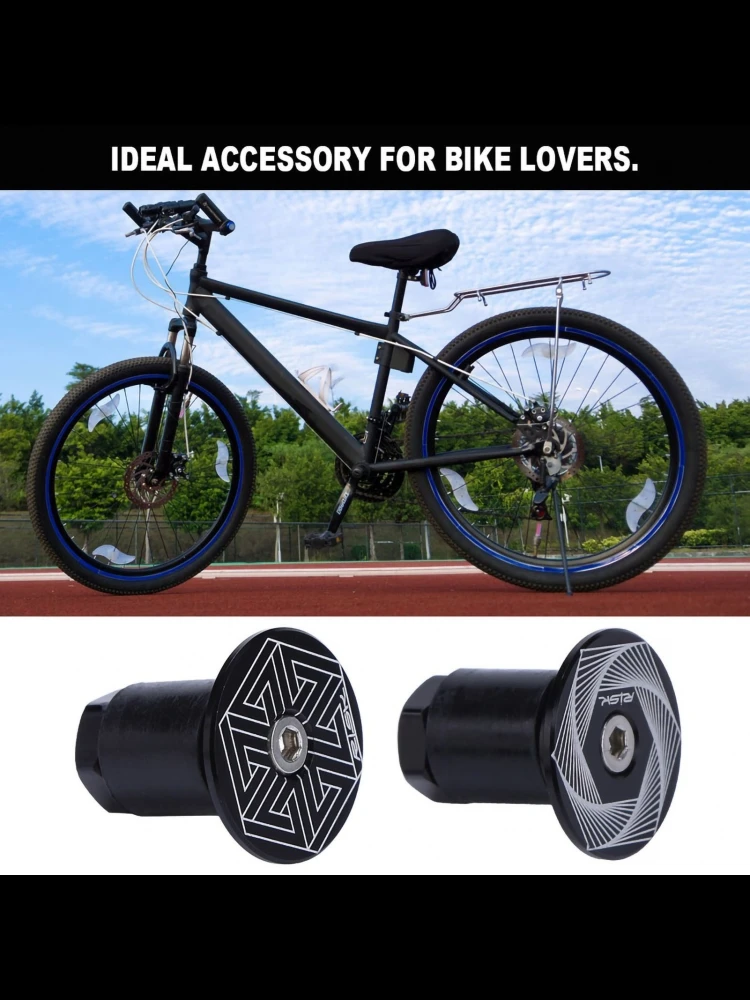 AliExpress Qiilu Risk Mountain Bike Bicycle Lightweight Anti-rust Durable Bar Caps Comfortable Handlebar Rubber Grips Bar End Grips Accessory