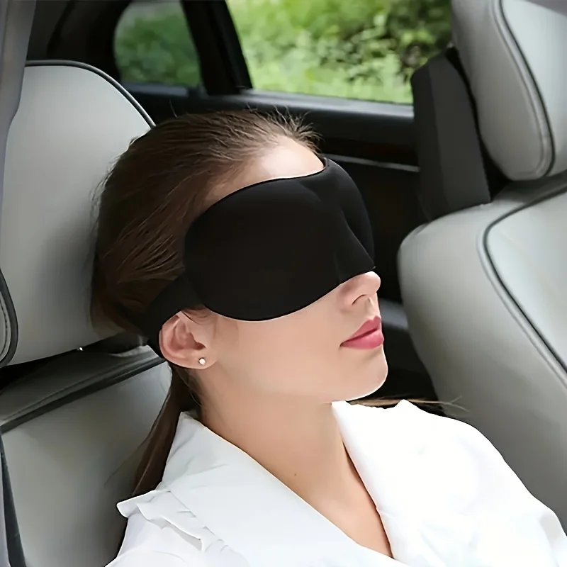 1 Super comfortable contour sleep mask - Total light blocking，Super soft and gentle on the skin，Adjustable shoulder straps，Breat