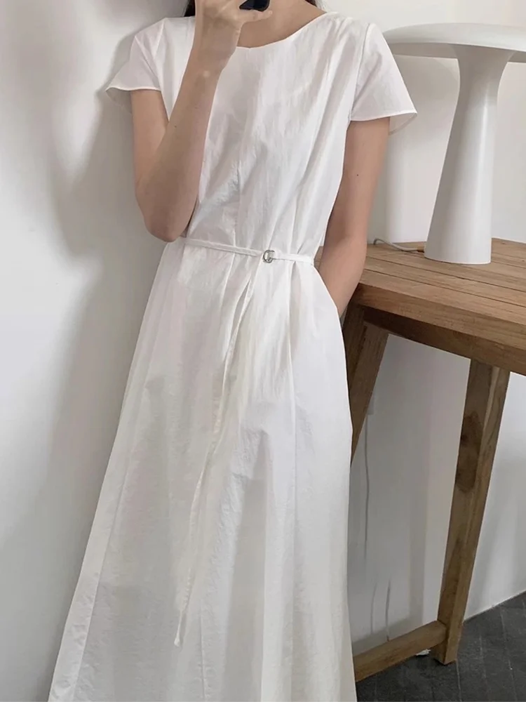 กระโปรงยาวทรงเอเอวสูงสำหรับผู้หญิง รุ่นใหม่ สไตล์เกาหลี ทรงเข้ารูป เหมาะสำหรับใส่ไปทำงานช่วงฤดูร้อน