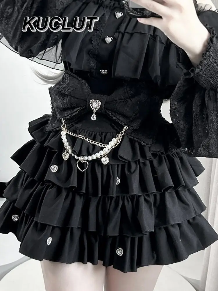 

Mass-Produced Lolita Short Skirt Japanese Style High-Waisted Casual Skirts for Women Waist-Cinching Cute Puffy Pumpkin Pants