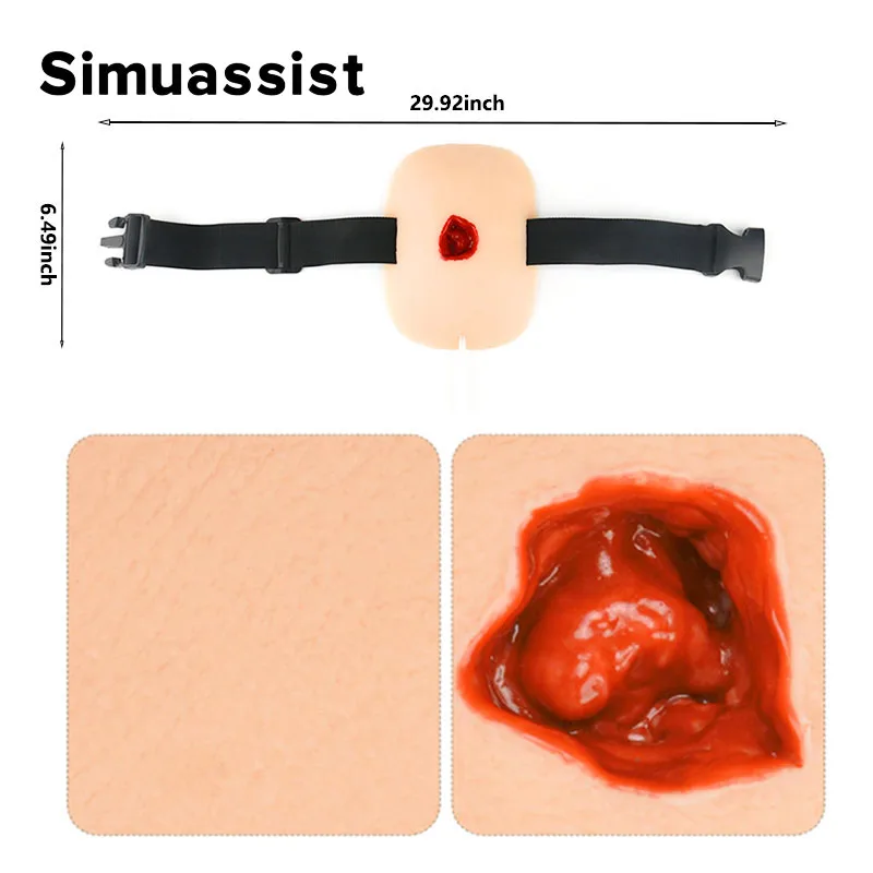 Wearable Gunshot Haemostatic Wound Packing Trainer Kit Wound Moulage Training Kit - view 5