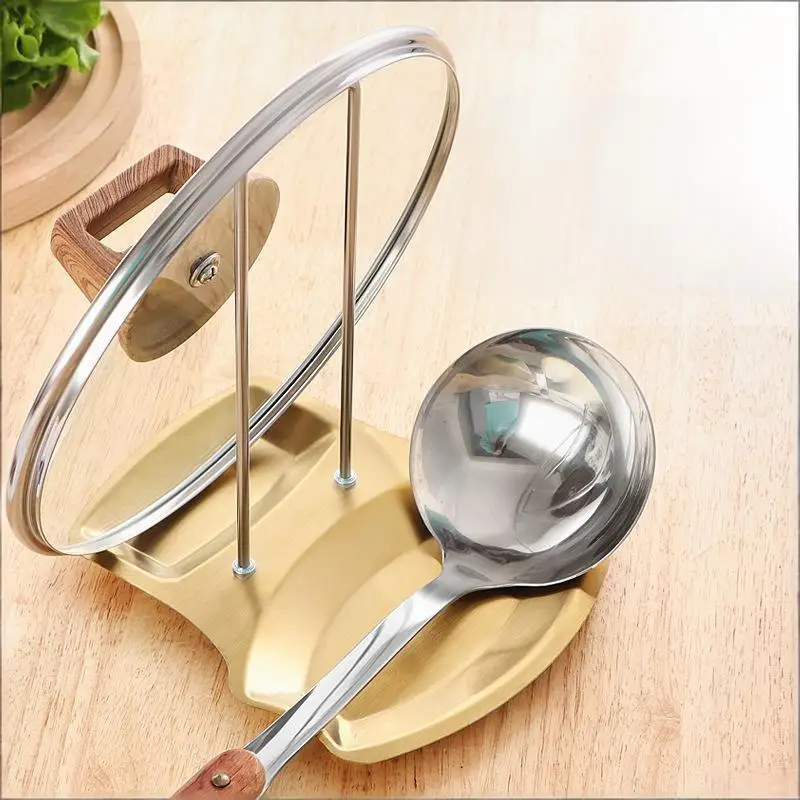 Stainless Steel Pot Lid Holder Kitchen Storage Rack For Utensils And Dish Storage Multi-Functional Home Use Organizer