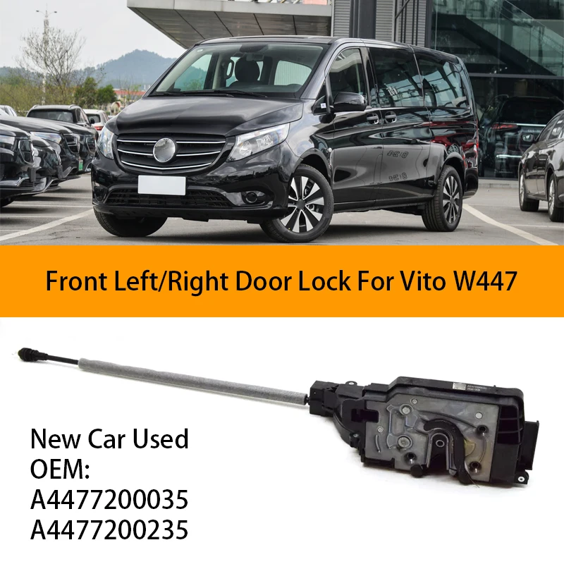 

A4477200035 Used Front Left/Right Door Lock LHD For Mercedes Benz W447 W448 Vito OEM A4477200235