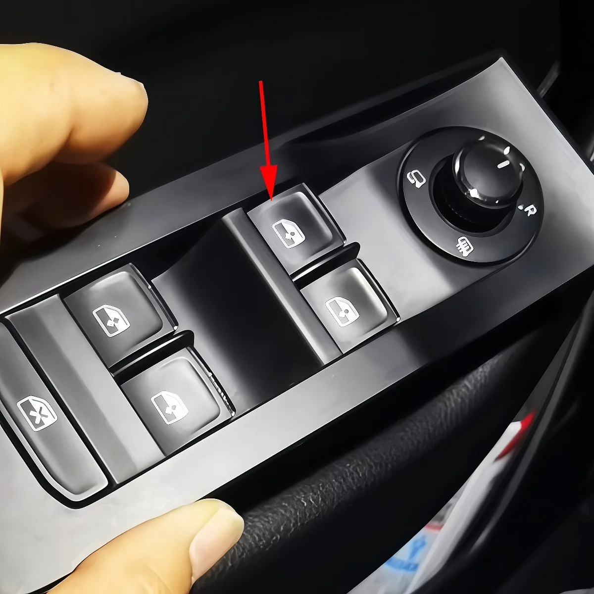 Master Power Window Control Switch 8Pins Front Driver Door Electric Window Lifter Button Assembly For Skoda Kodiaq 2017 - 2024 3