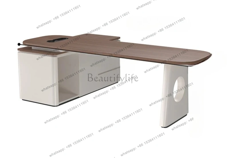 

Italian minimalist corner desk modern simple light luxury designer high-end desk computer desk combination