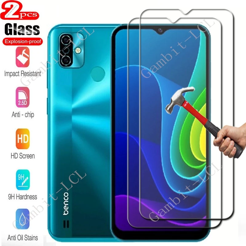 2PCS Tempered Glass For Benco S1 Plus V90 Pro S1s V91 V62 V70 V80s V82 V90 V60 V80 BencoV80 V 80 S1Plus Screen Protector Film