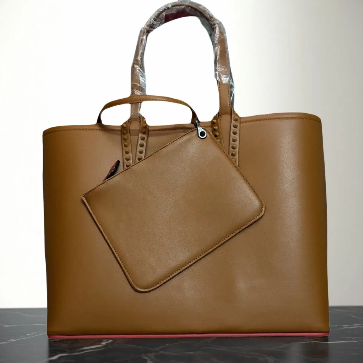 حقيبة يد نسائية فاخرة بحزام جلدي، حقائب سفر للركاب، حقيبة يد ذات سعة كبيرة متعددة الاستخدامات للجنسين، حقيبة كلاسيكية للأعمال