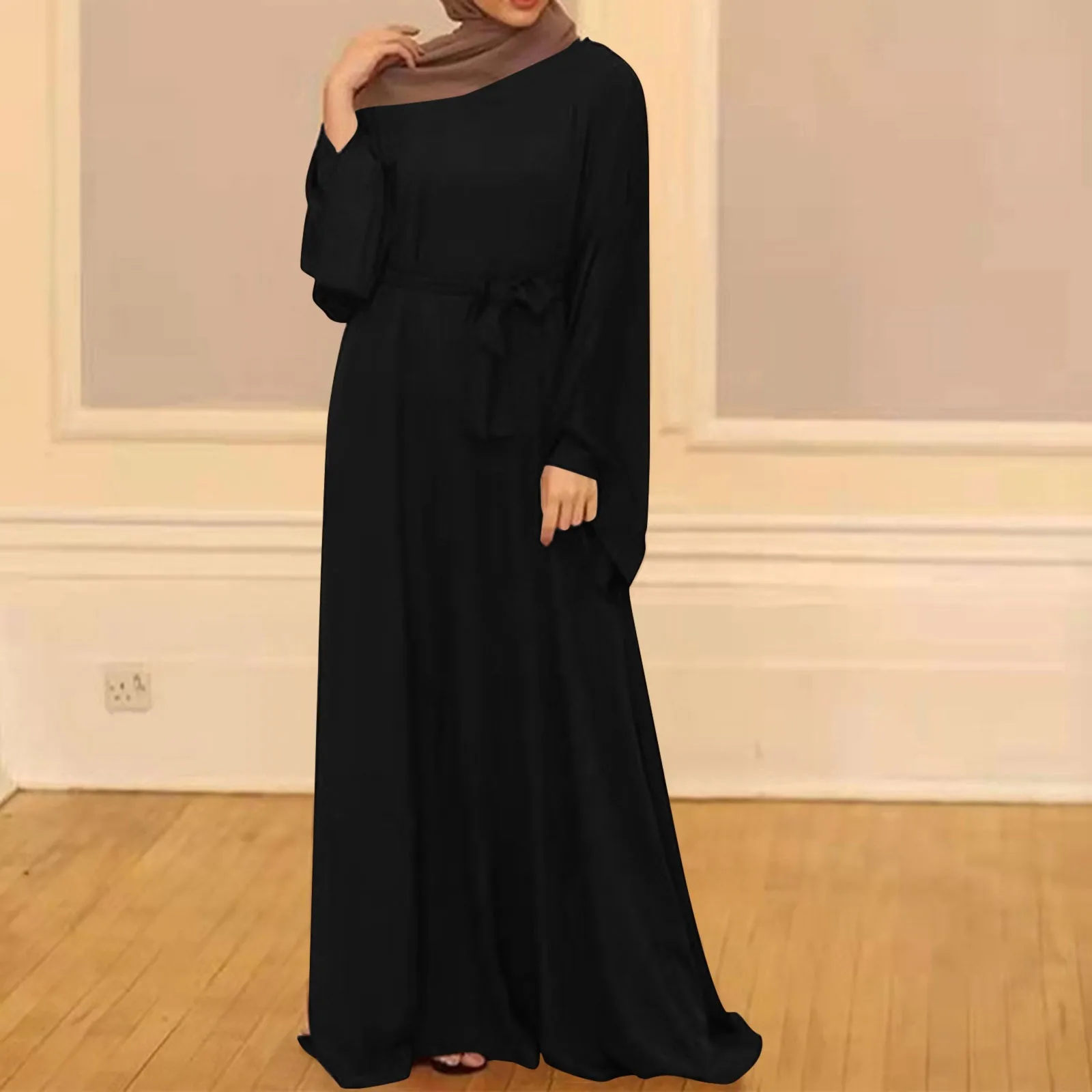 2025 New Saudi Arabia Women's Long Muslim Modest Dress for Women Eid Dubai Abaya Luxury Islam Holiday Party Robe Turkey Clothing