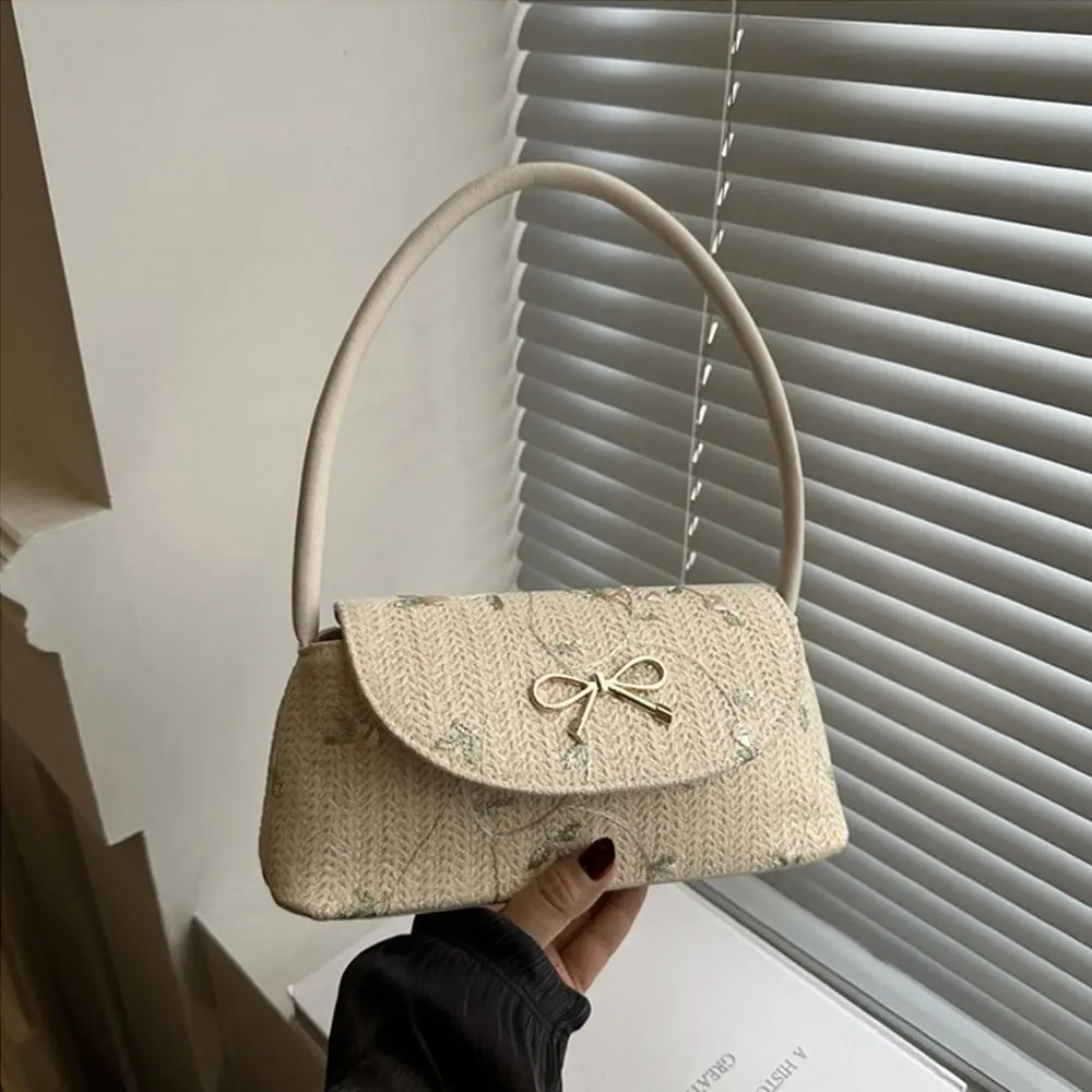 

Fashion Women Summer Bohemian Straw Bag Woven Beach Shoulder Bag Girls Small Handbags Handmade Braid Grass Tote Bags