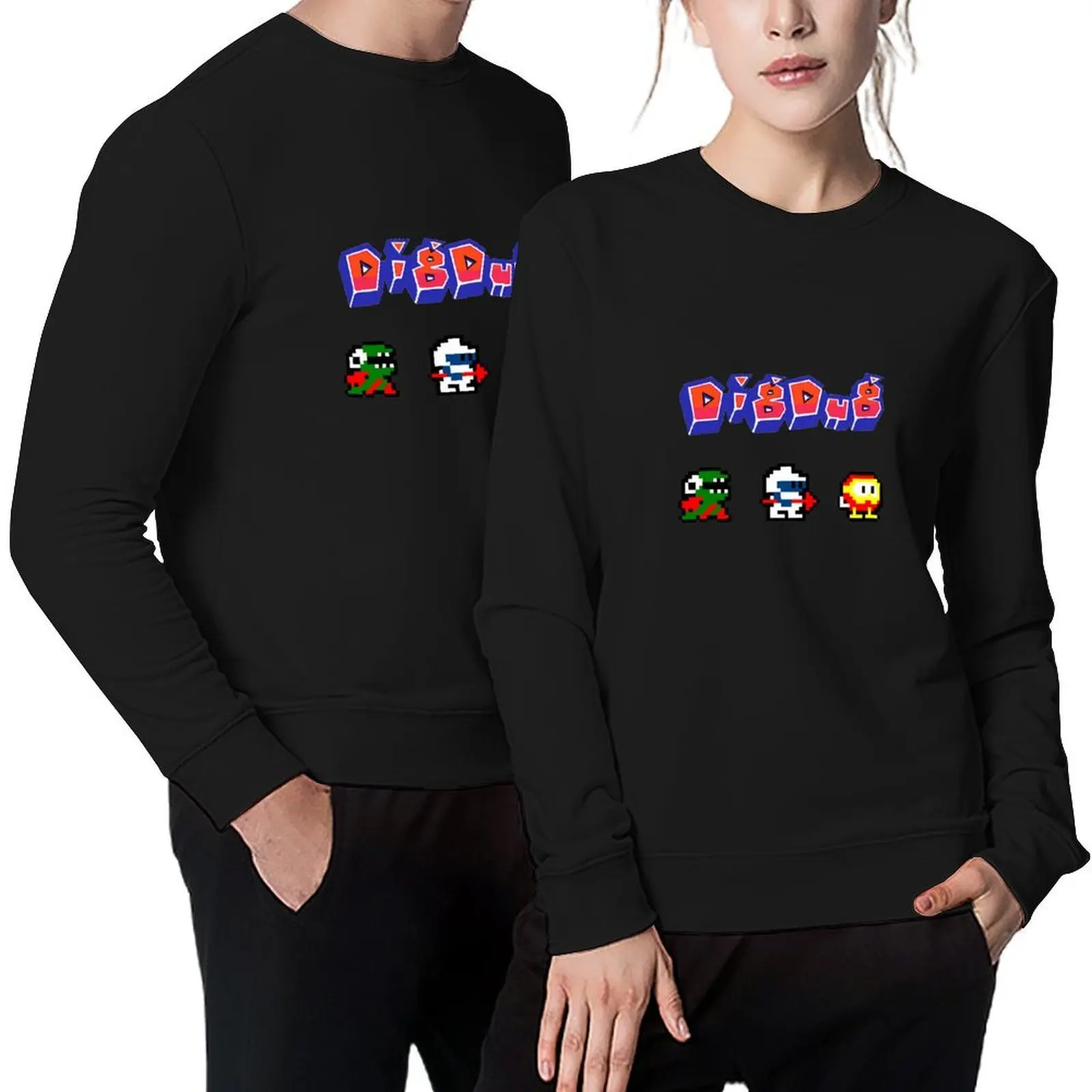 

Dig Dug 2 Pullover mens clothing autumn jacket men aesthetic clothing clothes for men sweatshirt for men