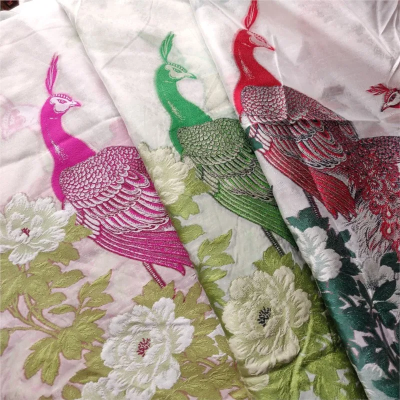 Cut-flower jacquard fabric organza dress cheongsam and