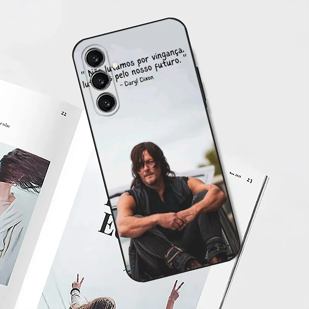 The W-Walkings D-Dead Daryl Dixon Phone Case For Samsung S24,21,22,23,30,Ultra,S20,Plus,Fe,Lite,Note,10,9,5G Black Soft Cover