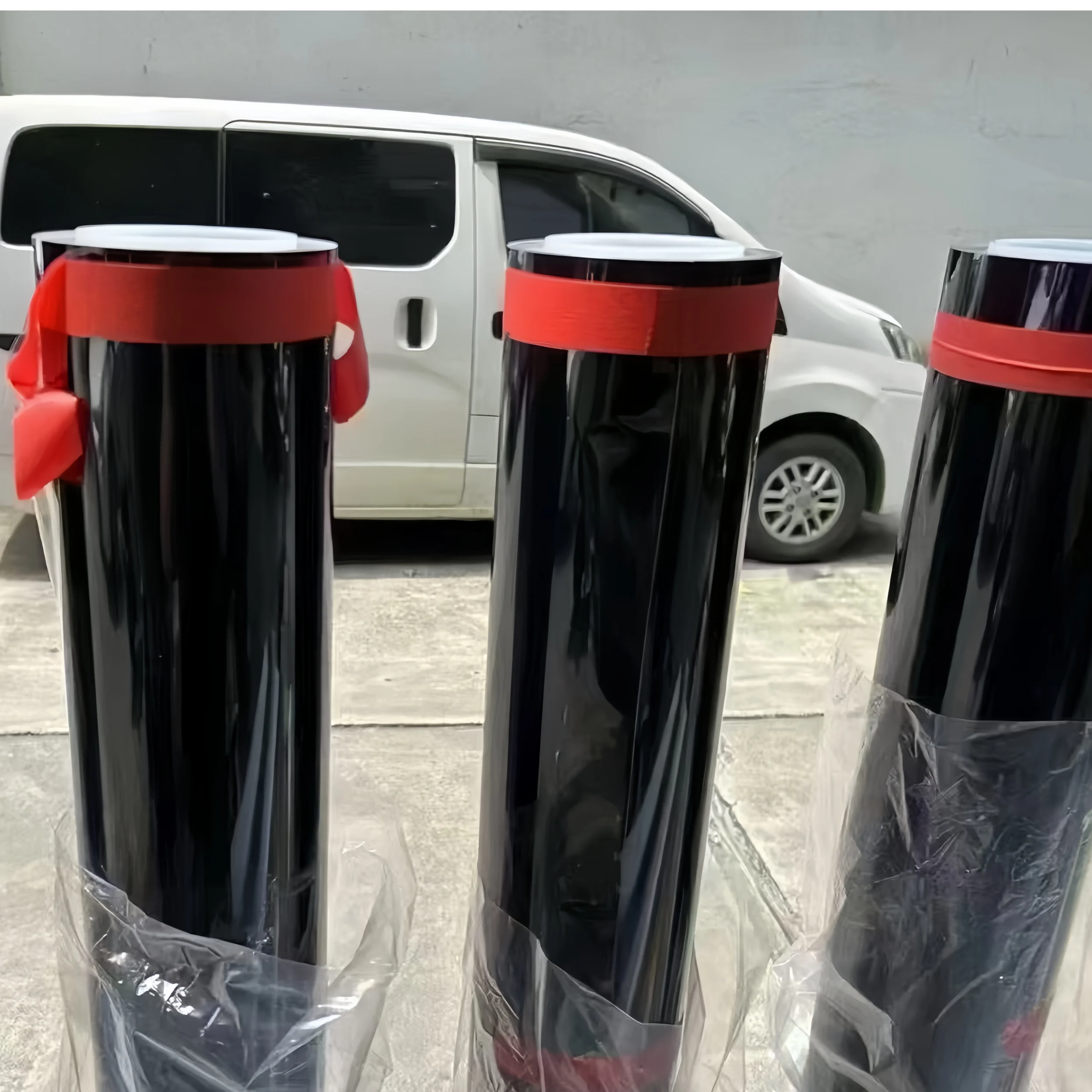 High-Gloss Dyno Black TPU PPF Hydrophobic Coating Self-Adhesive Auto Protection Wrap Film Stylish Exterior Body Wrap Roll Shape