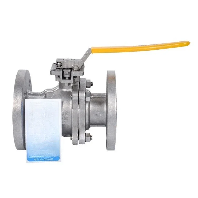 

304 stainless steel flanged ball valve Q41F-16P stainless steel valve 316 two-piece soft seal, handle switch valve