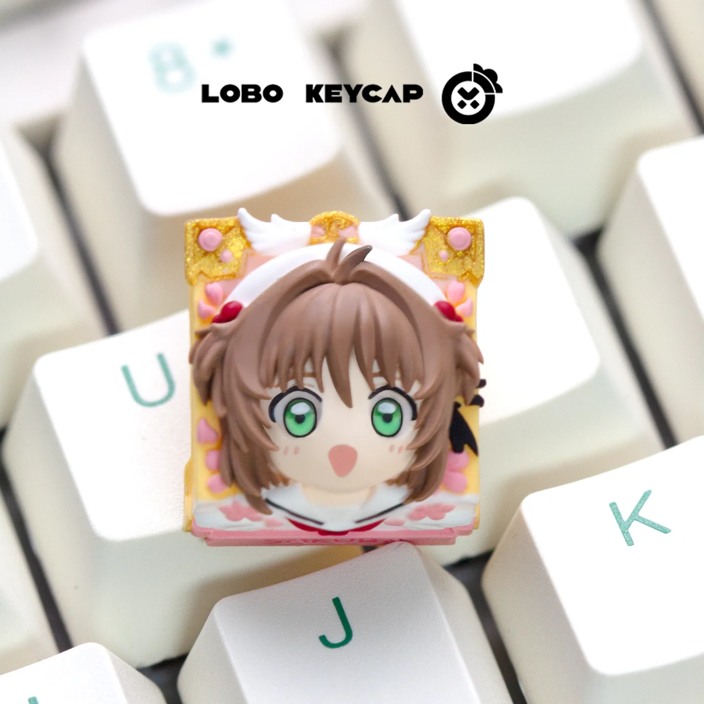

KINOMOTO SAKURA Keycap Resin Creativity Mechanical Keyboard Accessories Keycap ESC Replacement Kawaii Comic Keyboard Decor Gifts